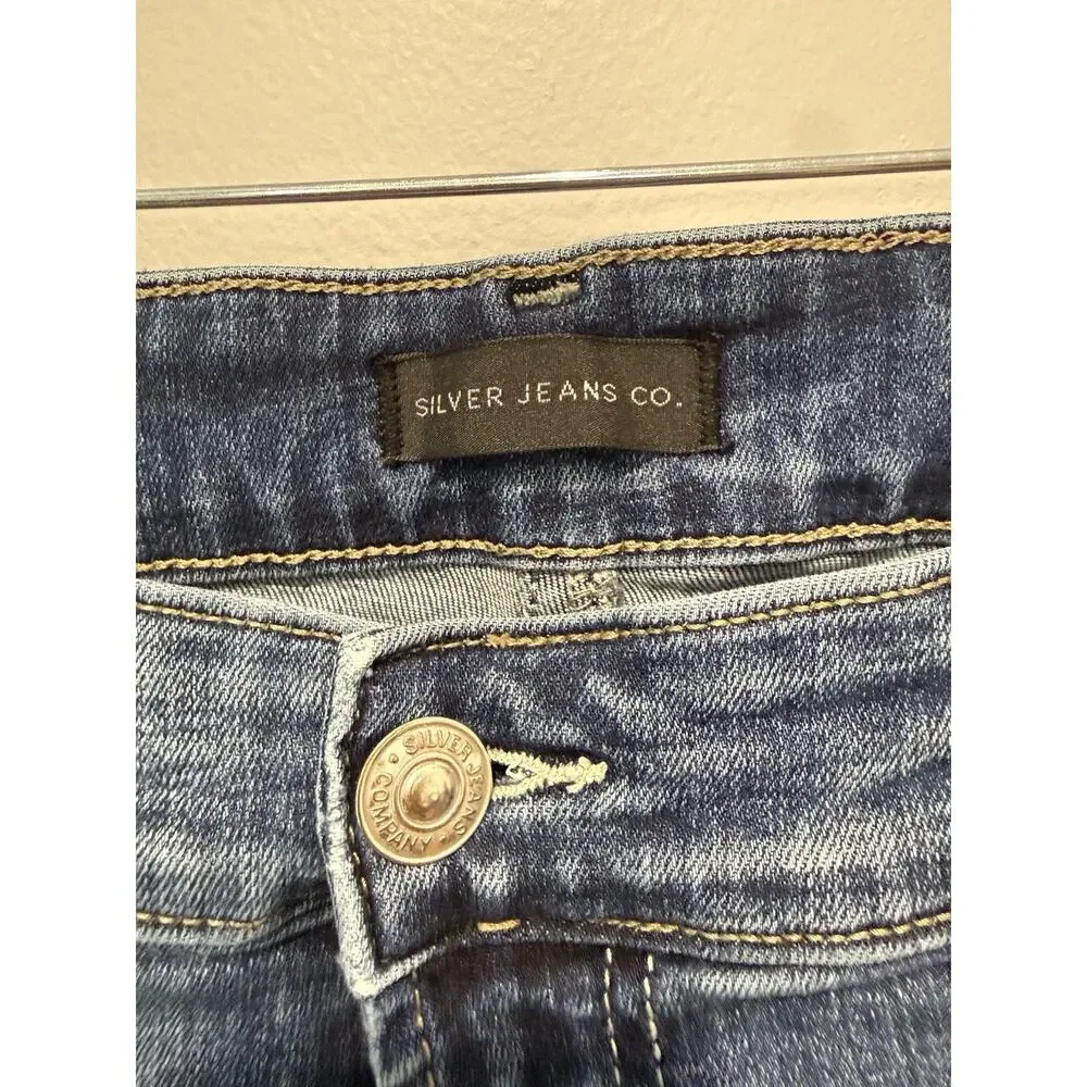 Silver Jeans Co Grayson Jeans Mens 42x32 Relaxed Straight Stretch Blue Denim